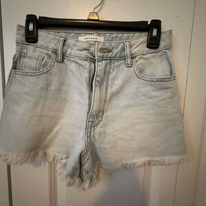 PacSun light blue jean shorts